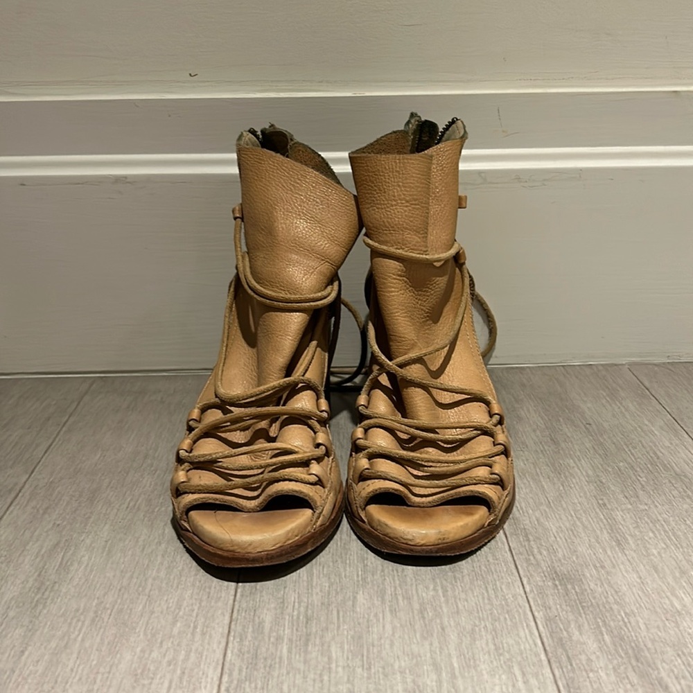 Leather Open Toe Boot - image 1